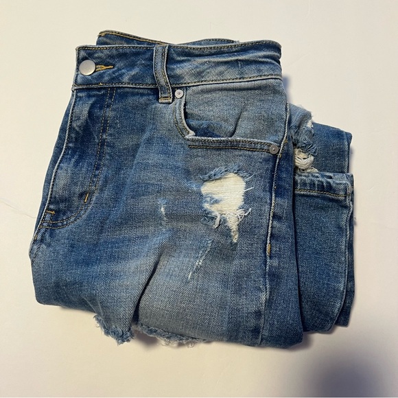 Fashion Nova Ripped Medium Wash Jeans - Picture 1 of 10